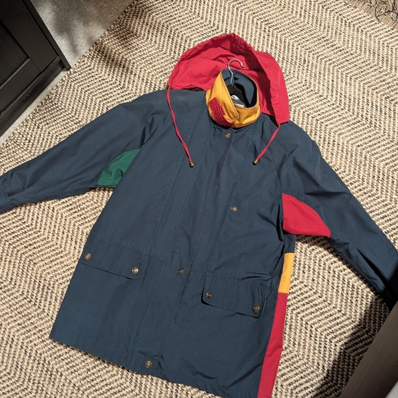 90s Colour Block Jacket Windbreaker - Picture 6 of 14